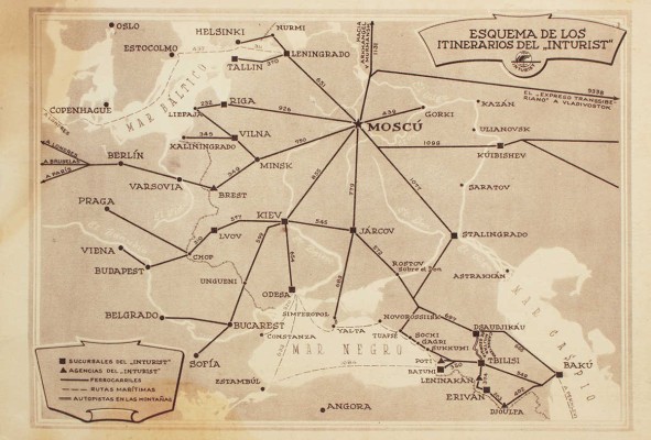[Москва]. Moscu. [M.: Sociedad anо́nima de Turismo en la URSS, 1950-е].